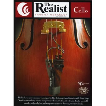 Realist Acoustic Cello Pickup 1/4 Plug