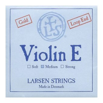 Larsen Medium Gold Violin E String Loop End