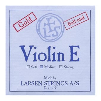 Larsen Medium Gold Violin E String Ball End