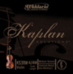 D'Addario Kaplan Solutions 4/4 Violin Non-Whistling E String, Medium
