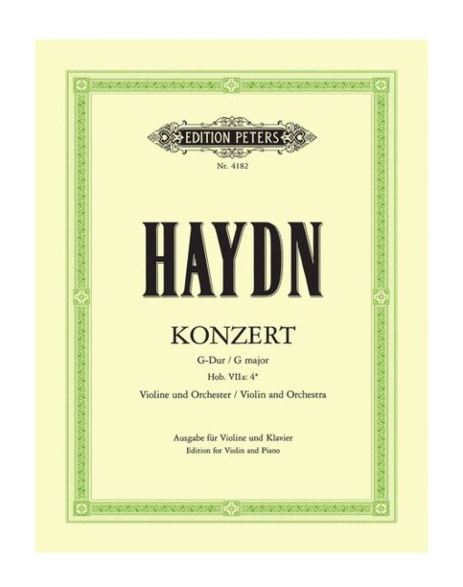 Franz Joseph Haydn Concerto No. 4 in G Major