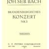 Bach Brandenburg Concerto No 3 Violin Edition Peters 11168