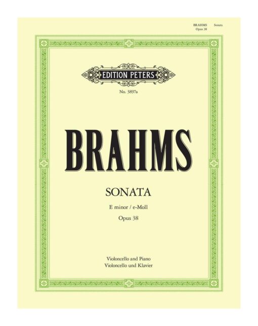 Brahms Sonata in E Minor Opus 38 Violin Piano