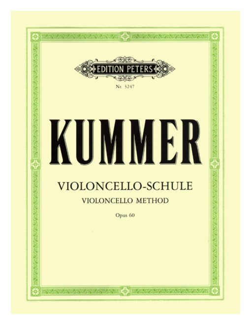 Kummer Cello Method Opus 60 Edition Peters 3247