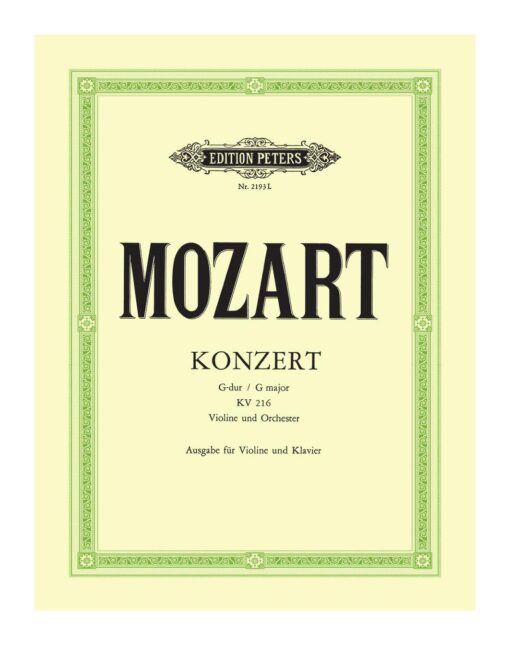 Mozart Konzert in G Major KV 216 Violin 2193