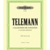 Telemann 6 Canonic Sonatas Two Violinas Edition Peters Cover
