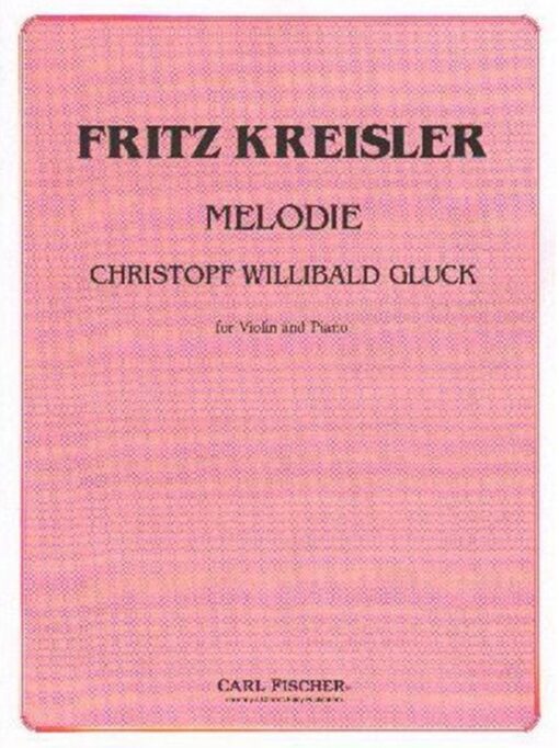Gluck, Christoph Willibald - Melodie from Orphee et Eurydice - Violin and Piano - Carl Fischer
