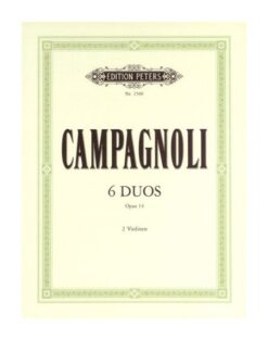 Bartolomeo Campagnoli 6 Progressive Duets Op 14 Carl Hermann Edition Peters EP2506