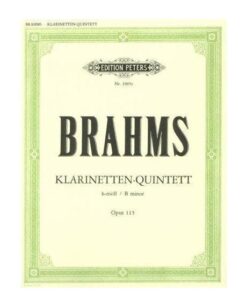 Brahms Quintet in B Minor Op 115 3905c Edition Peters