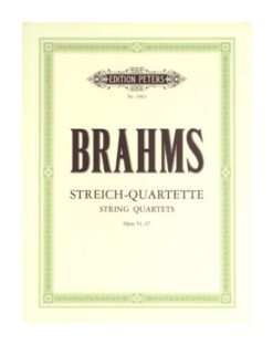 Brahms String Quartet Complete EP3903 Edition Peters