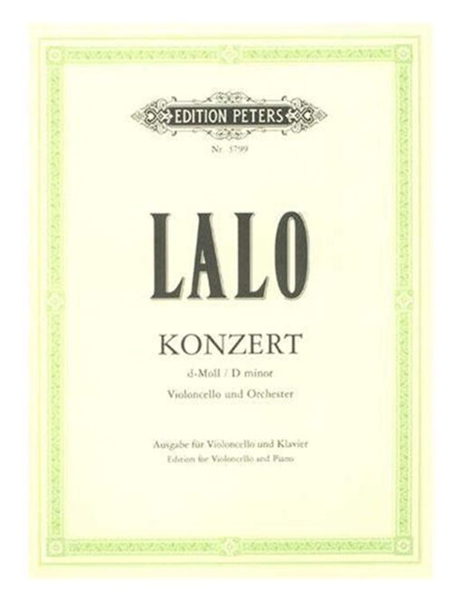 Lalo Concerto in D Minor Edition Peters