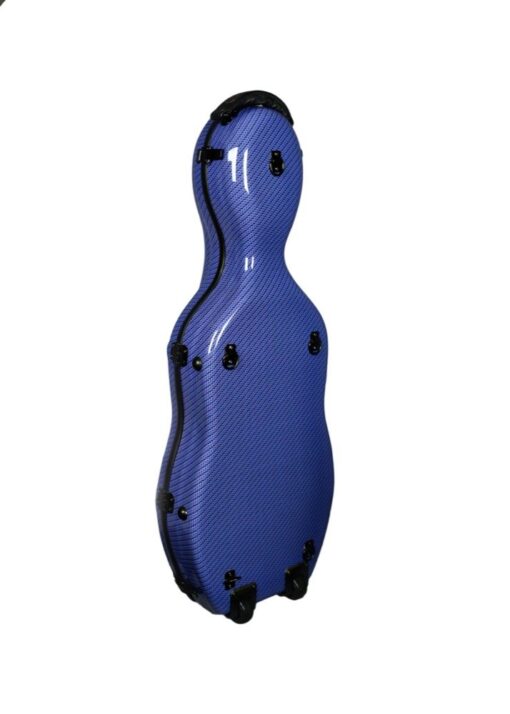 Tonareli Special Edition Cello Shaped Viola Case Blue Checkered VAF1021 Back