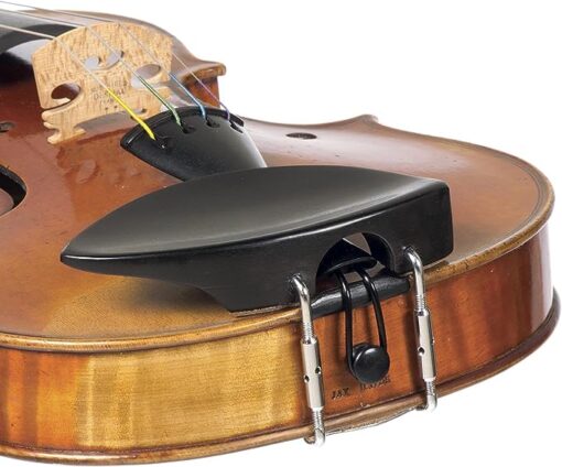 Zitsman 4/4 Violin Chinrest - Ebony with Standard Bracket